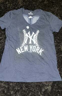 New York Yankees MLB Women's V-Neck T-Shirt